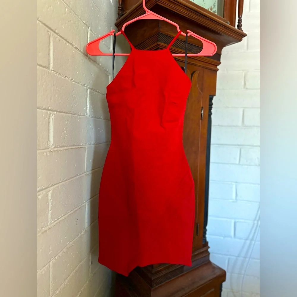 Mini Red Dress - Picture 1 of 4